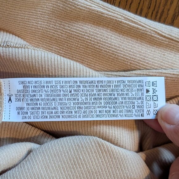 Forever 21+ Tan Short Sleeve Dress Beige Size 1X NWT - Picture 8 of 9